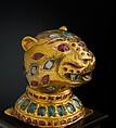 Finial from the Throne of Tipu Sultan, Gold; inlaid with diamonds, rubies, and emeralds; lac core